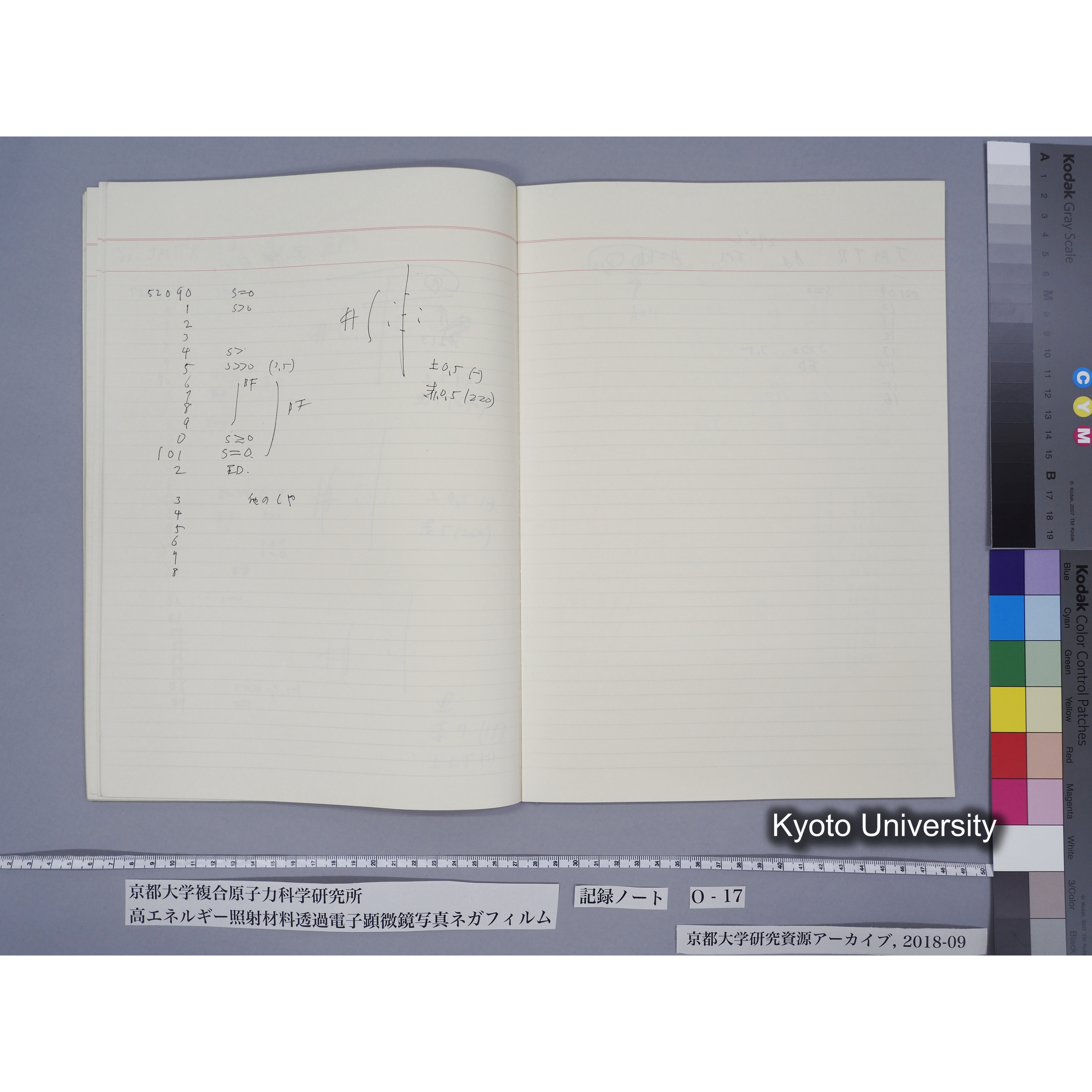 [記録ノート, Oシリーズ] 大洗O-17. 51029〜52825. (38)