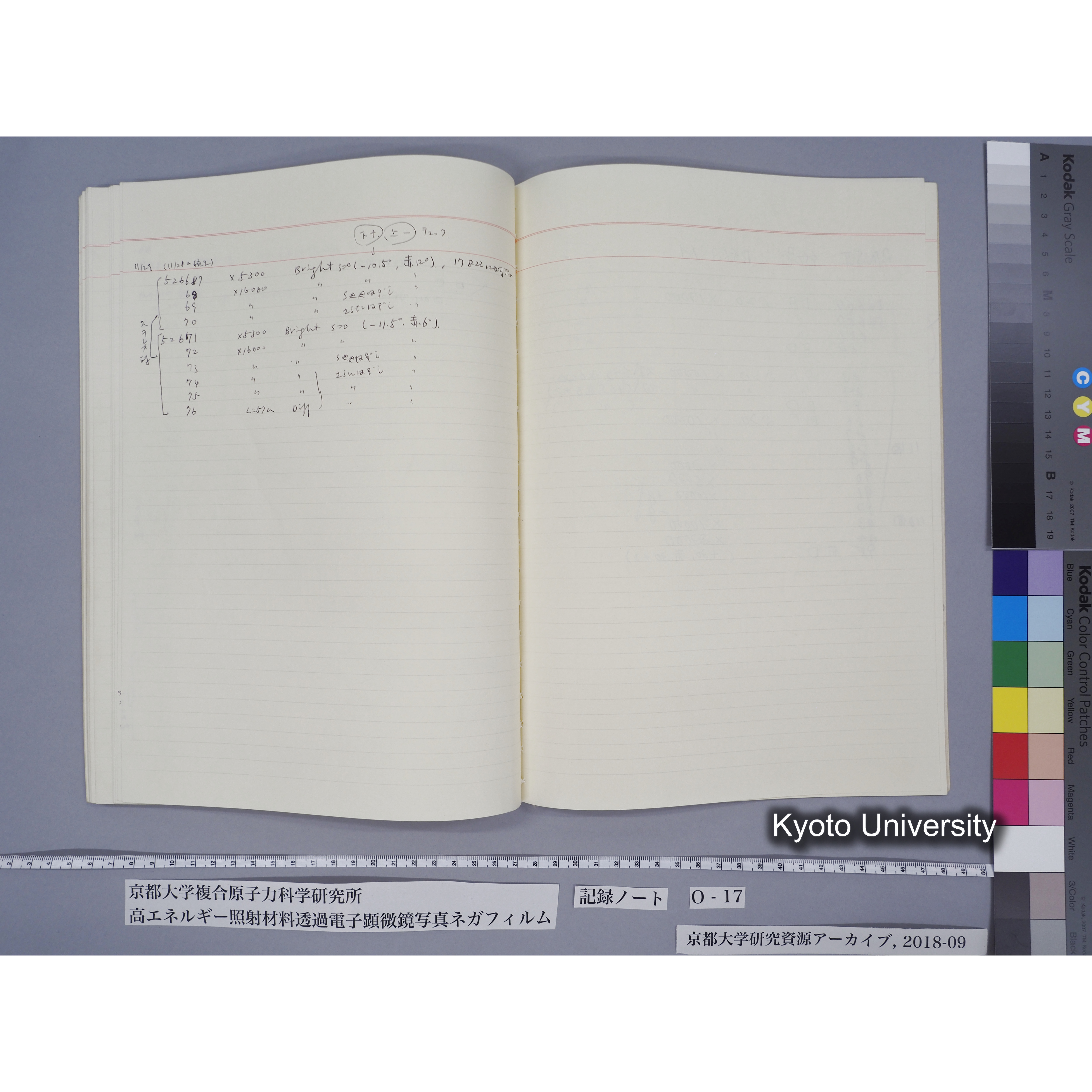 [記録ノート, Oシリーズ] 大洗O-17. 51029〜52825. (55)