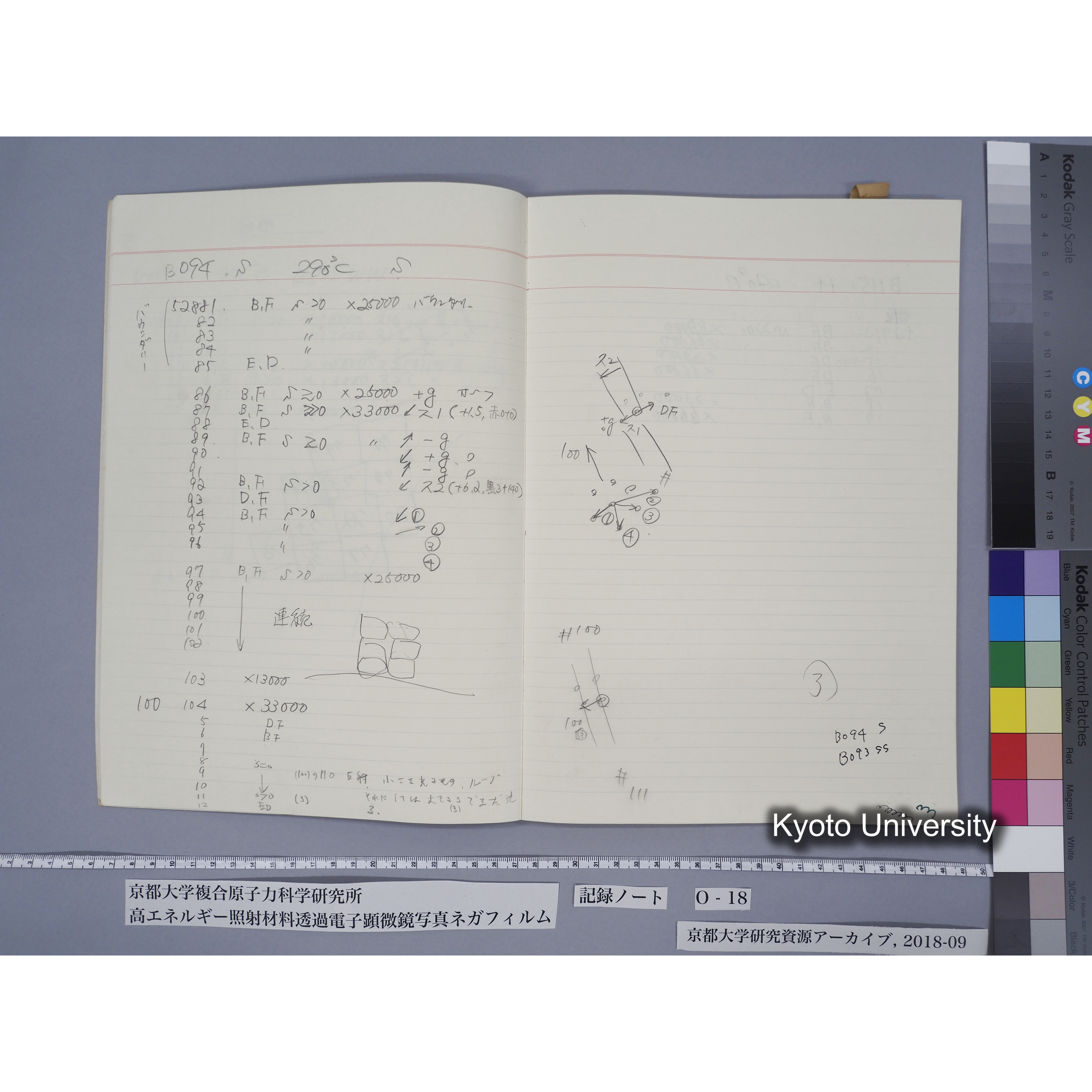 [記録ノート, Oシリーズ] 大洗O-18 S63.11.30〜H.1.6.9. 52826〜56571. (7)