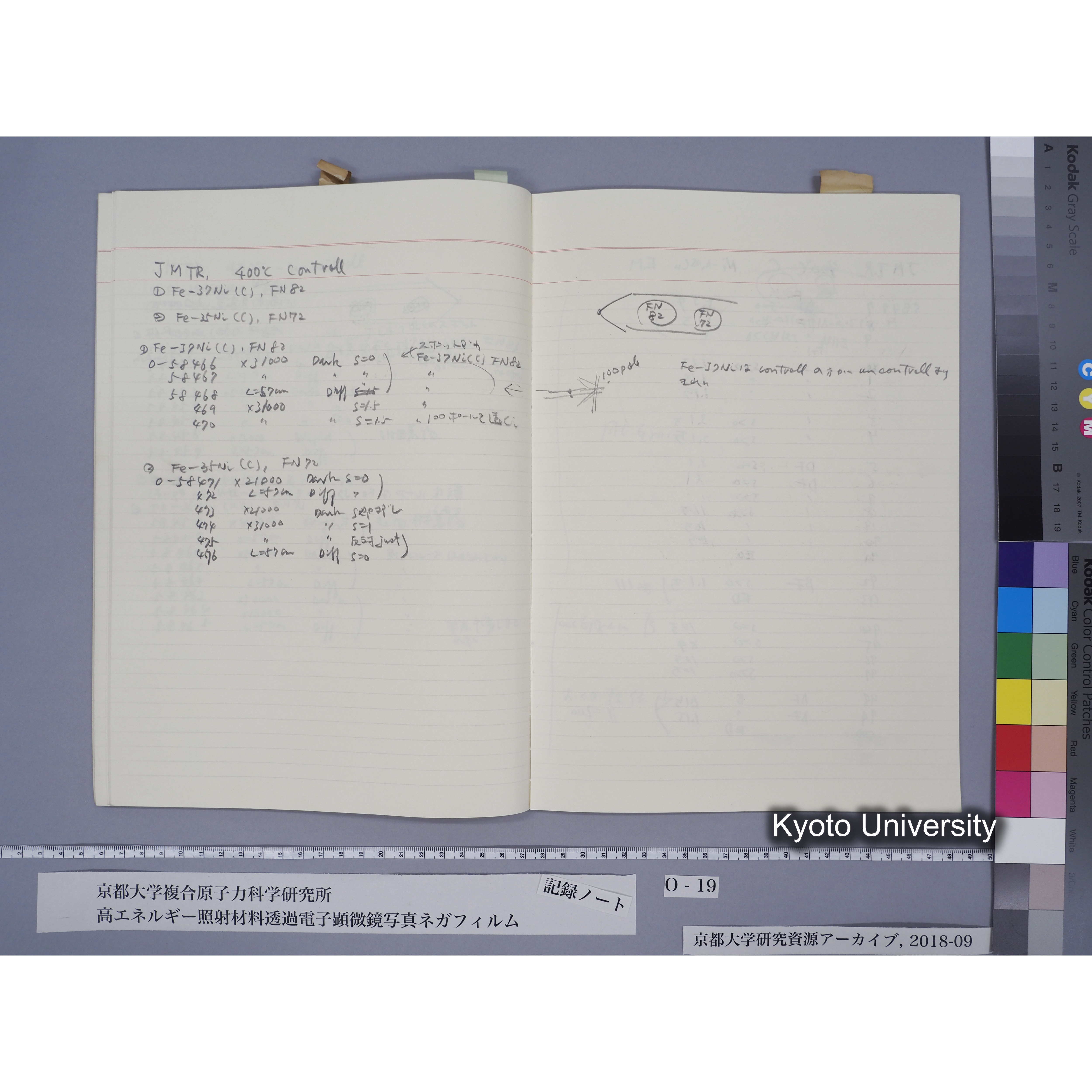 [記録ノート, Oシリーズ] 大洗TEMノートO-19 1989.6.9〜. 56572〜56595. (39)