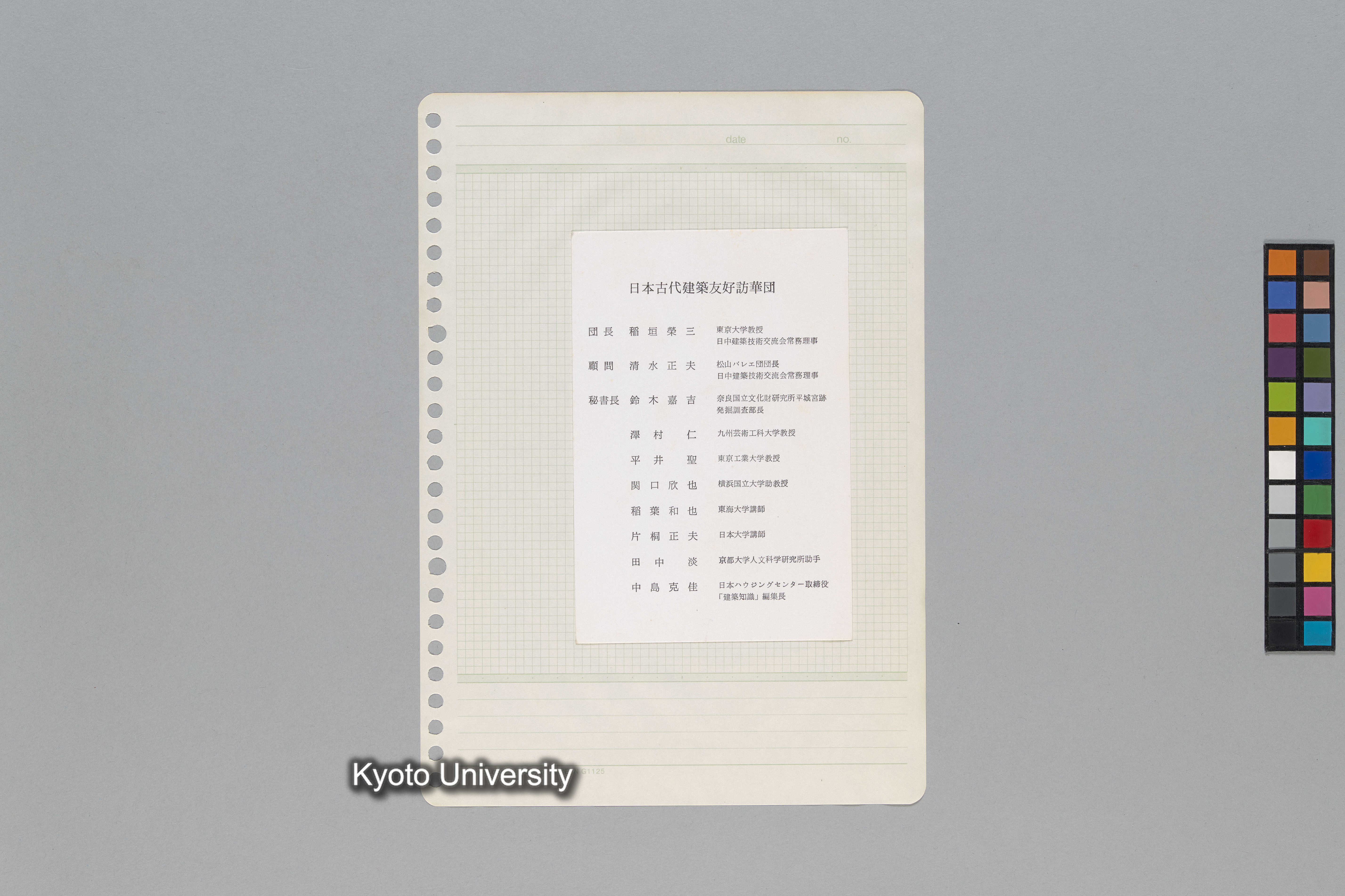 ［韓国調査1974年（S.49年）；中国調査第1回1975年（S50年）；中国調査第二次1977年（S.52年）］ (142)