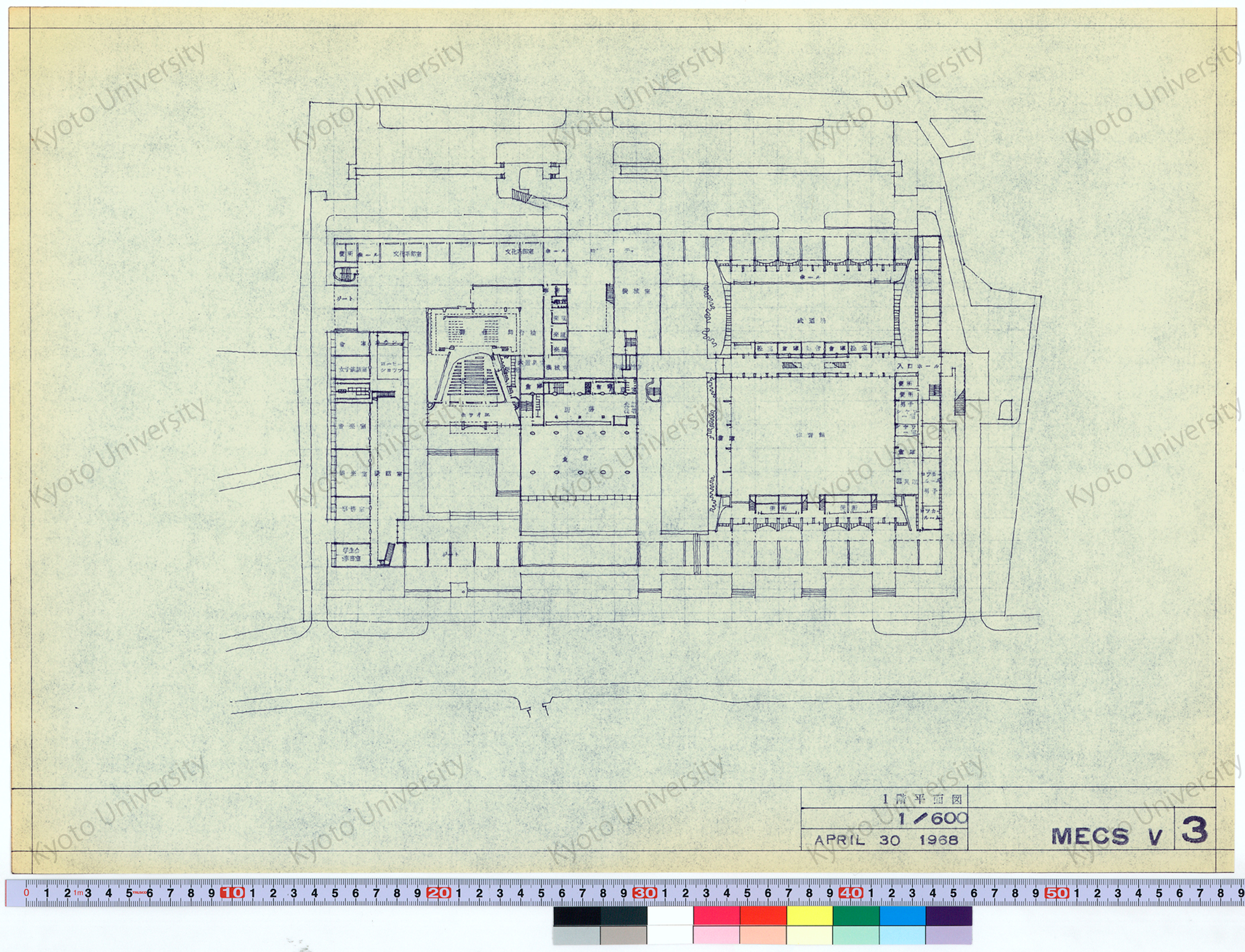MECSV1階平面図_1/600_3_APRIL 30 1968 (1)