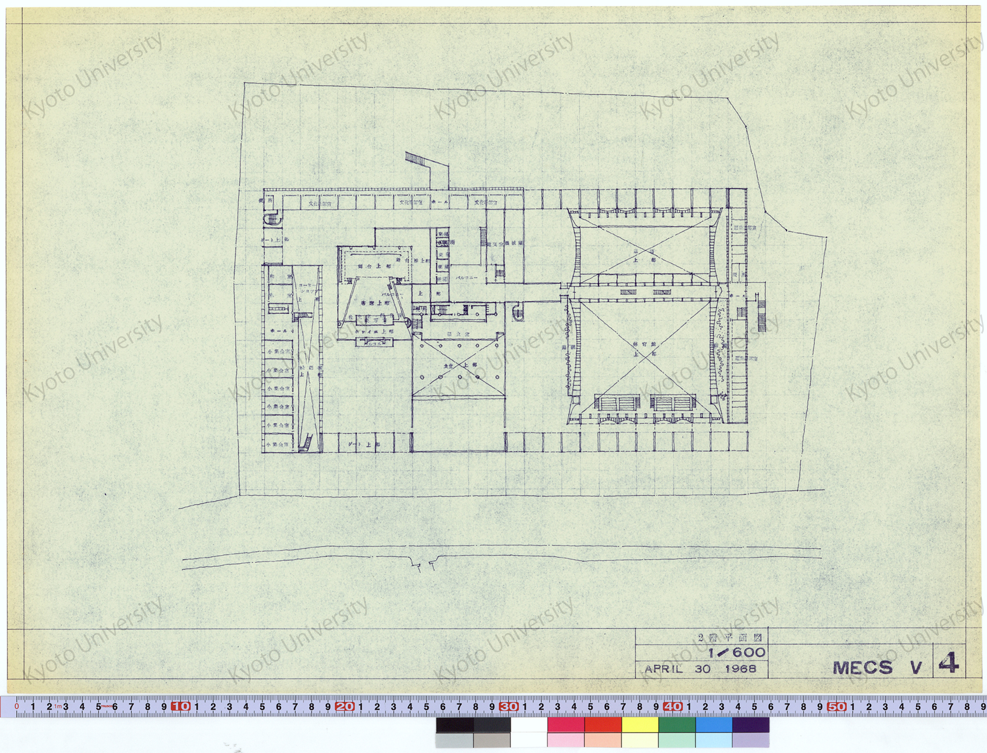 MECSV2階平面図_1/600_4_APRIL 30 1968 (1)
