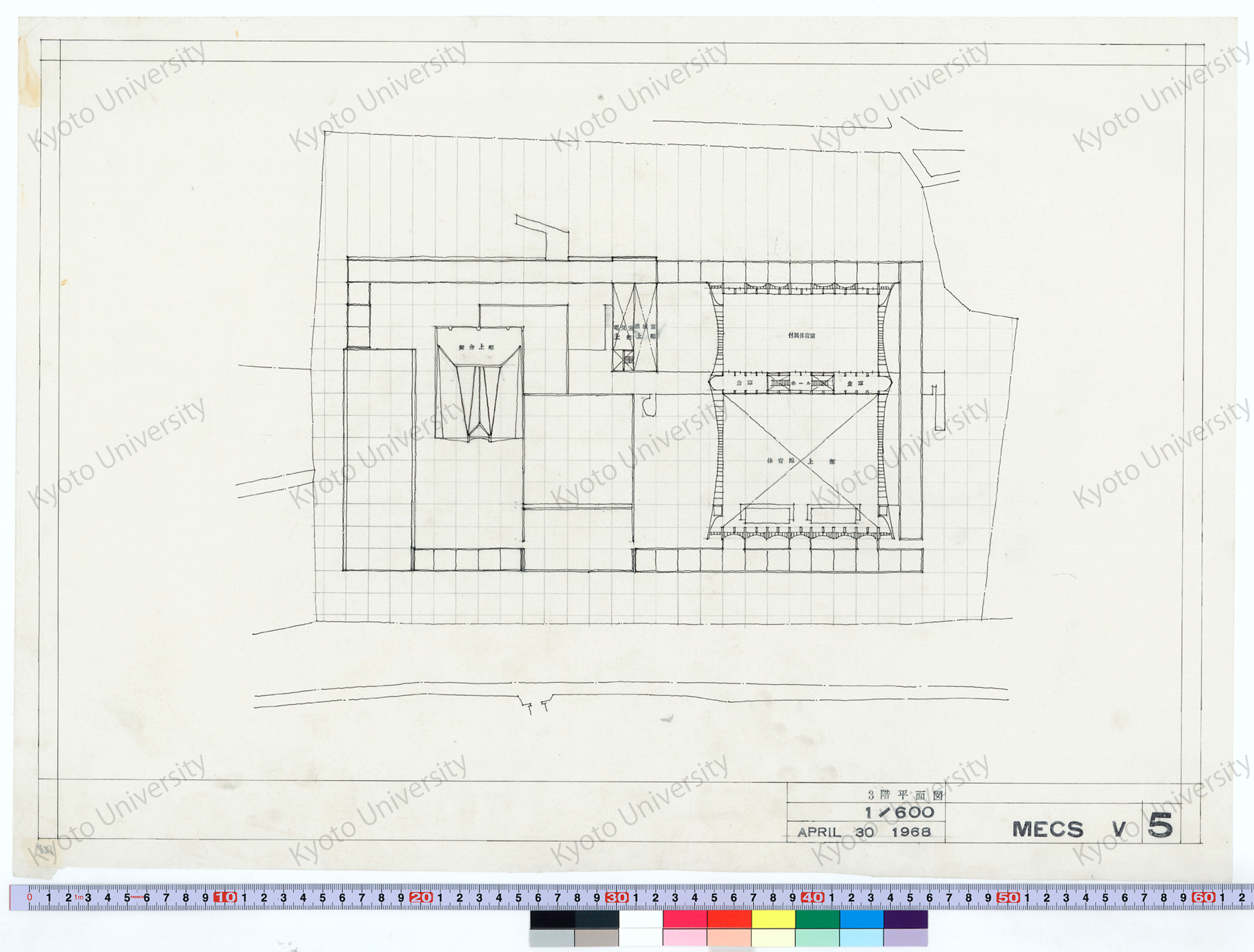MECSV3階平面図_1/600_5_APRIL 30 1968 (1)