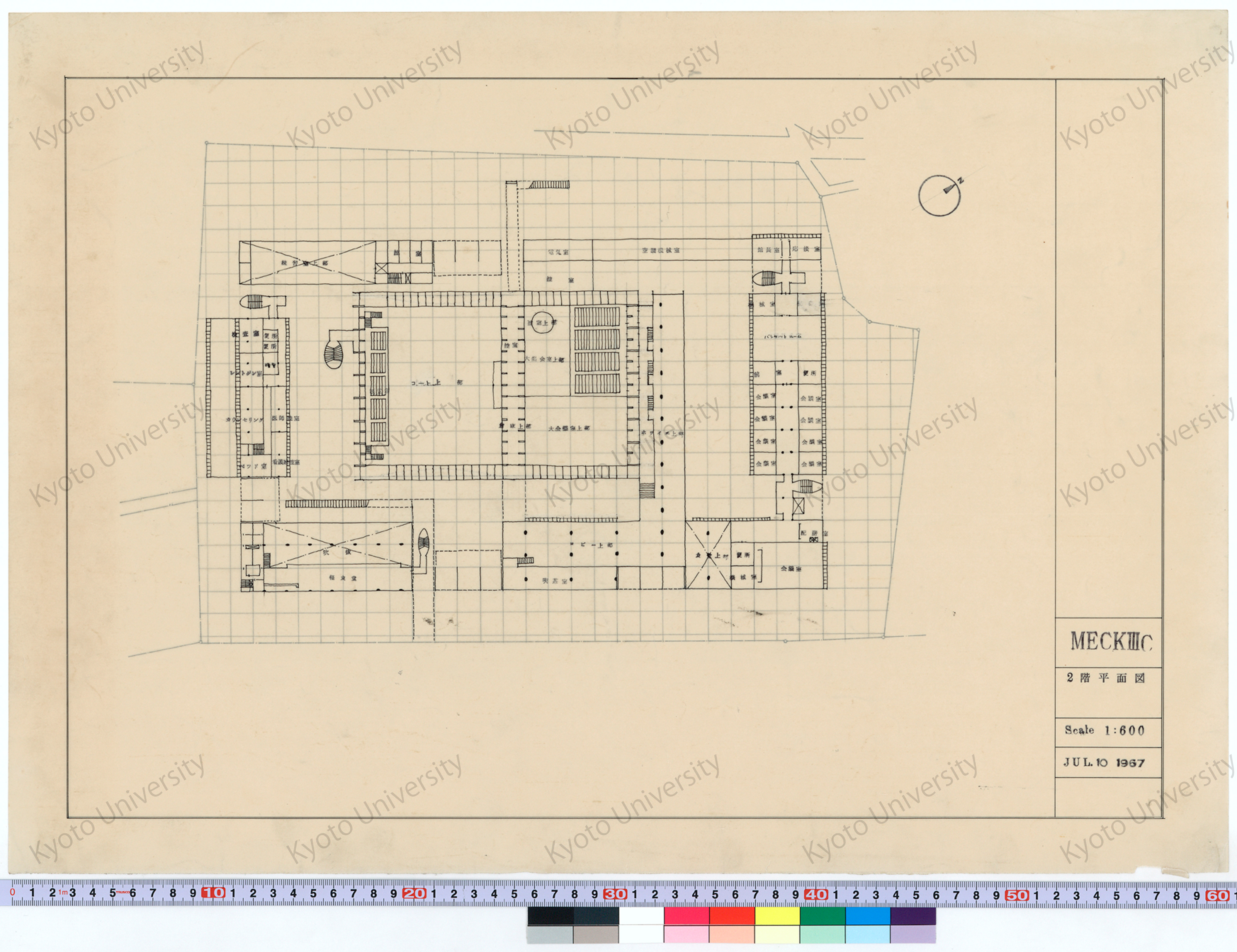 MECKIIIC_2階平面図_1:600_JUL 10 1967 (1)