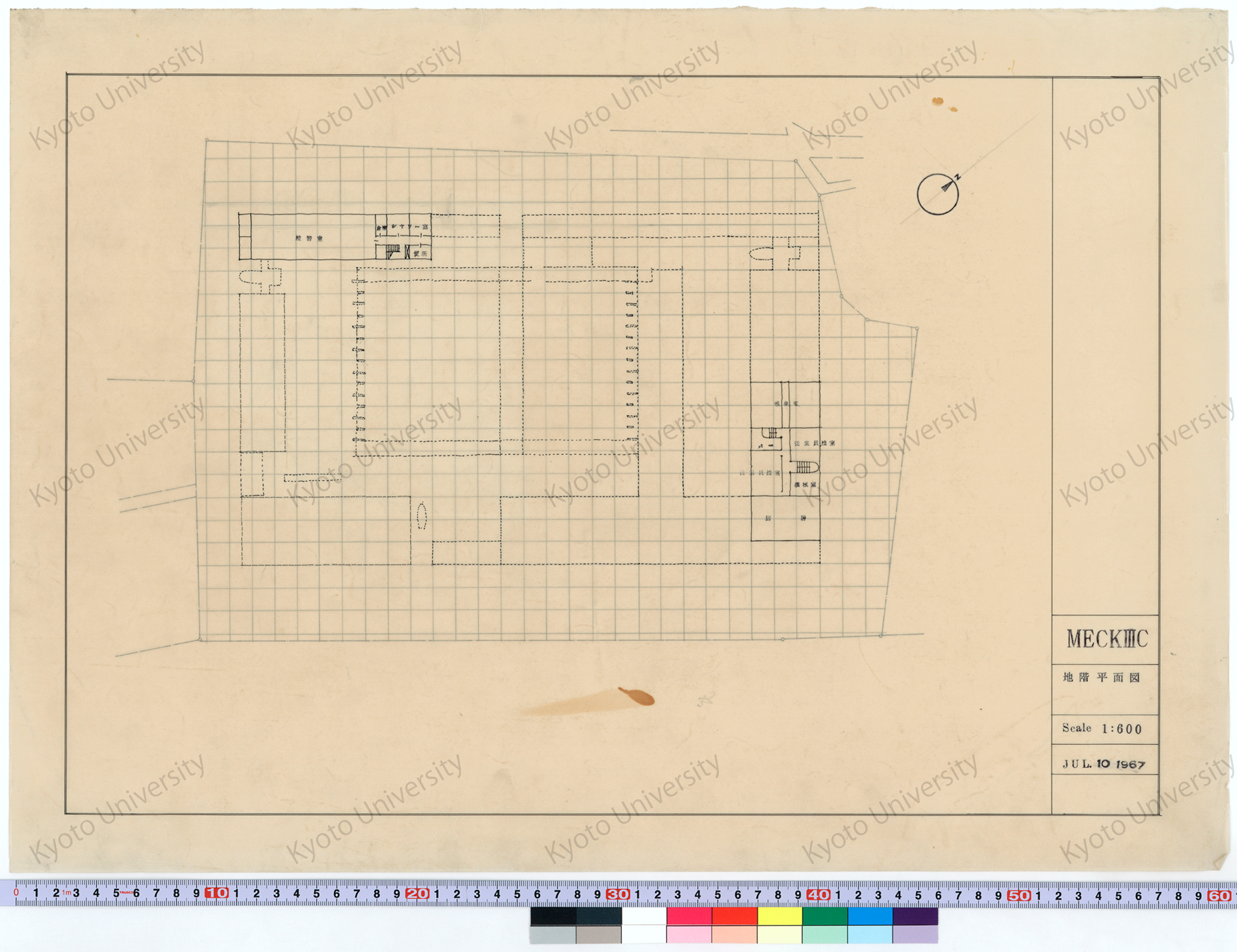 MECKIIIC_地階平面図_1:600_JUL 10 1967 (1)