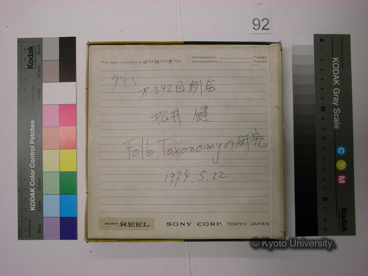 [342] 第342回例会　松井健　Folk Taxonomyの研究　1974.5.22. (2)