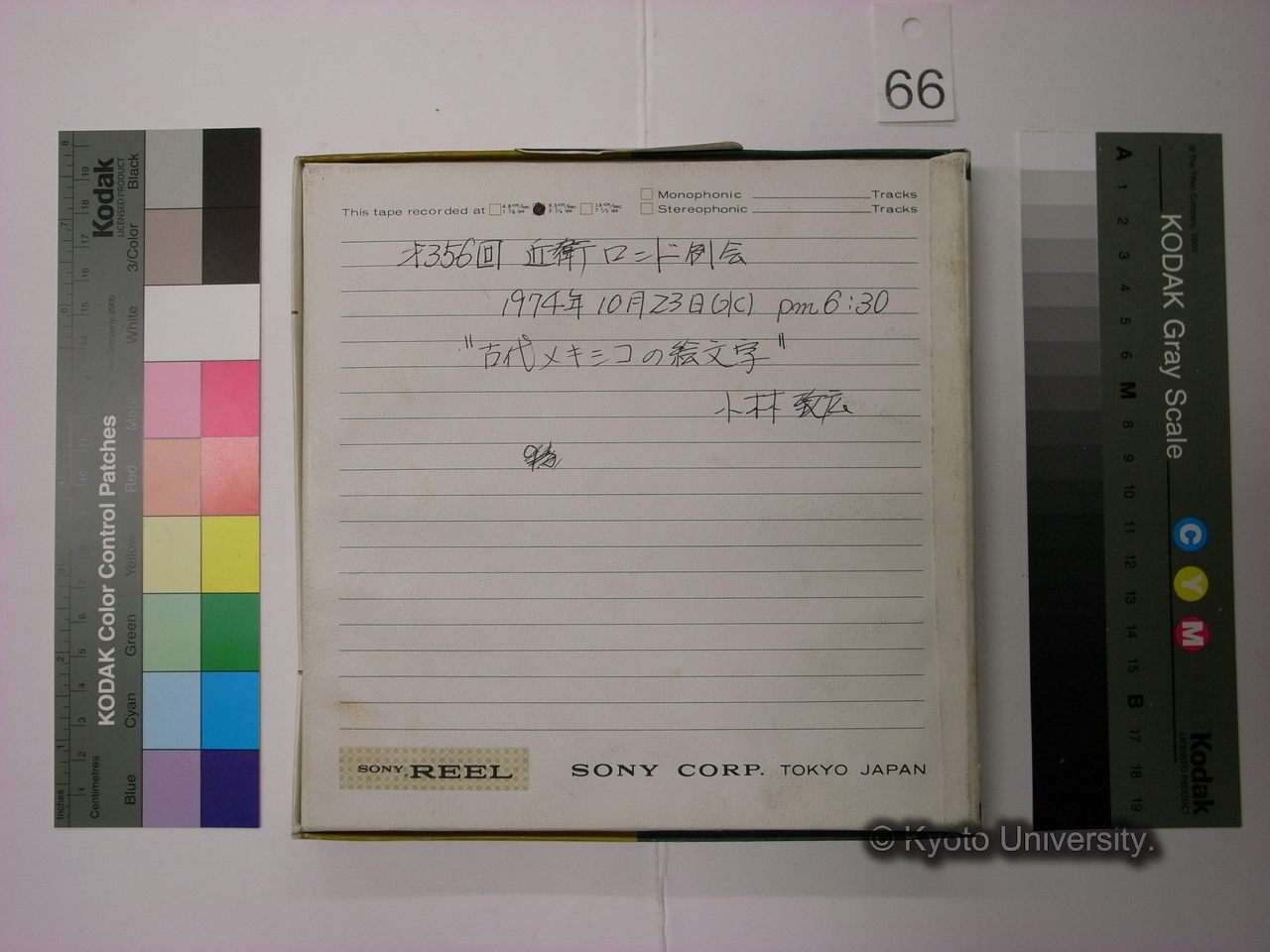 [355] 第356回 近衛ロンド例会 / 1974年10月23日(水) pm6:30 / "古代メキシコの絵文字" / 小林致広 (2)
