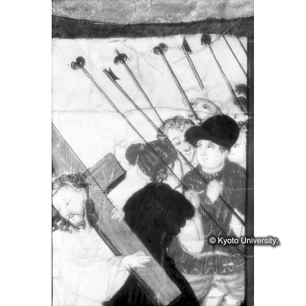 赤外線反射写真（十五玄義第九図：右側人物） (1)