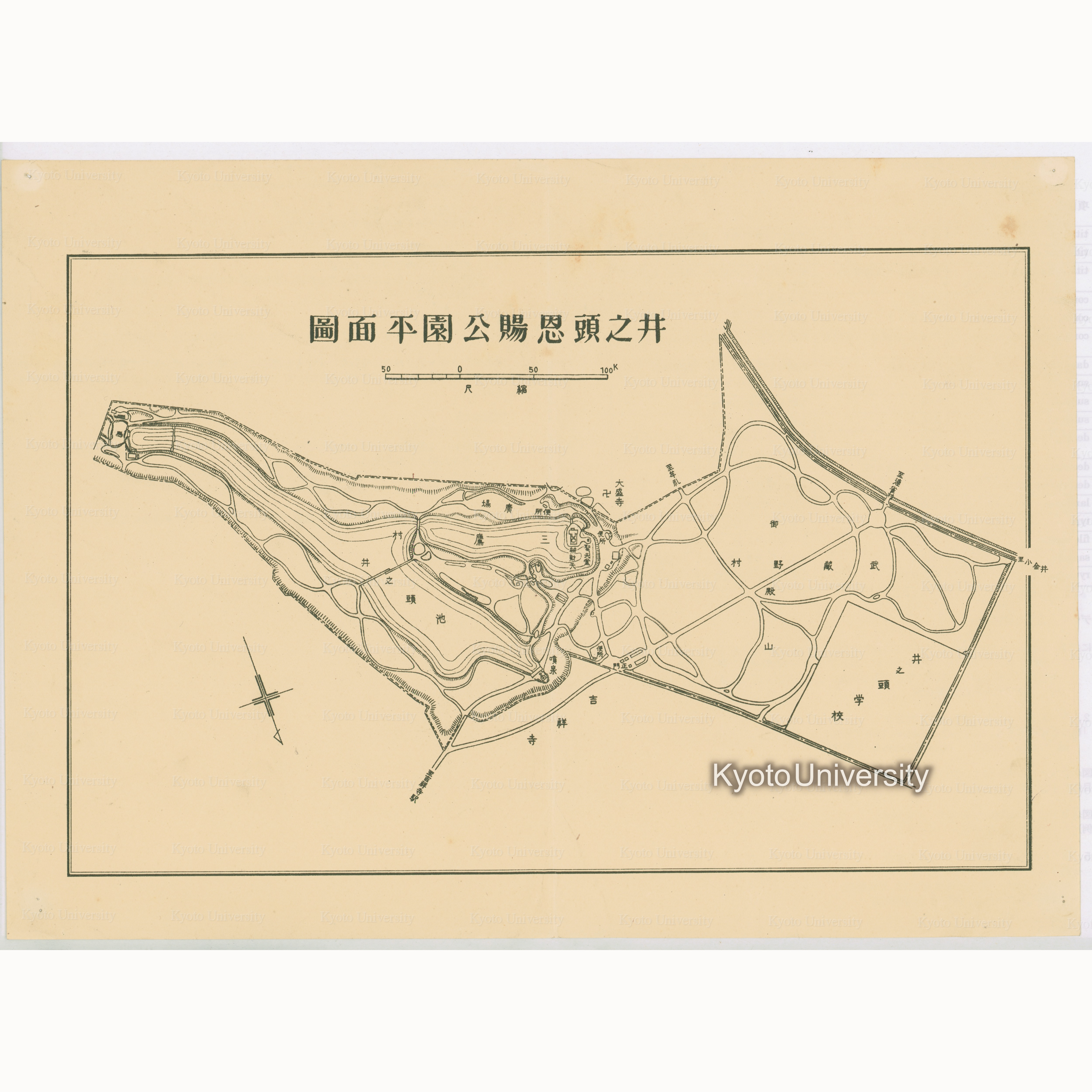 井之頭恩賜公園平面図 (1)
