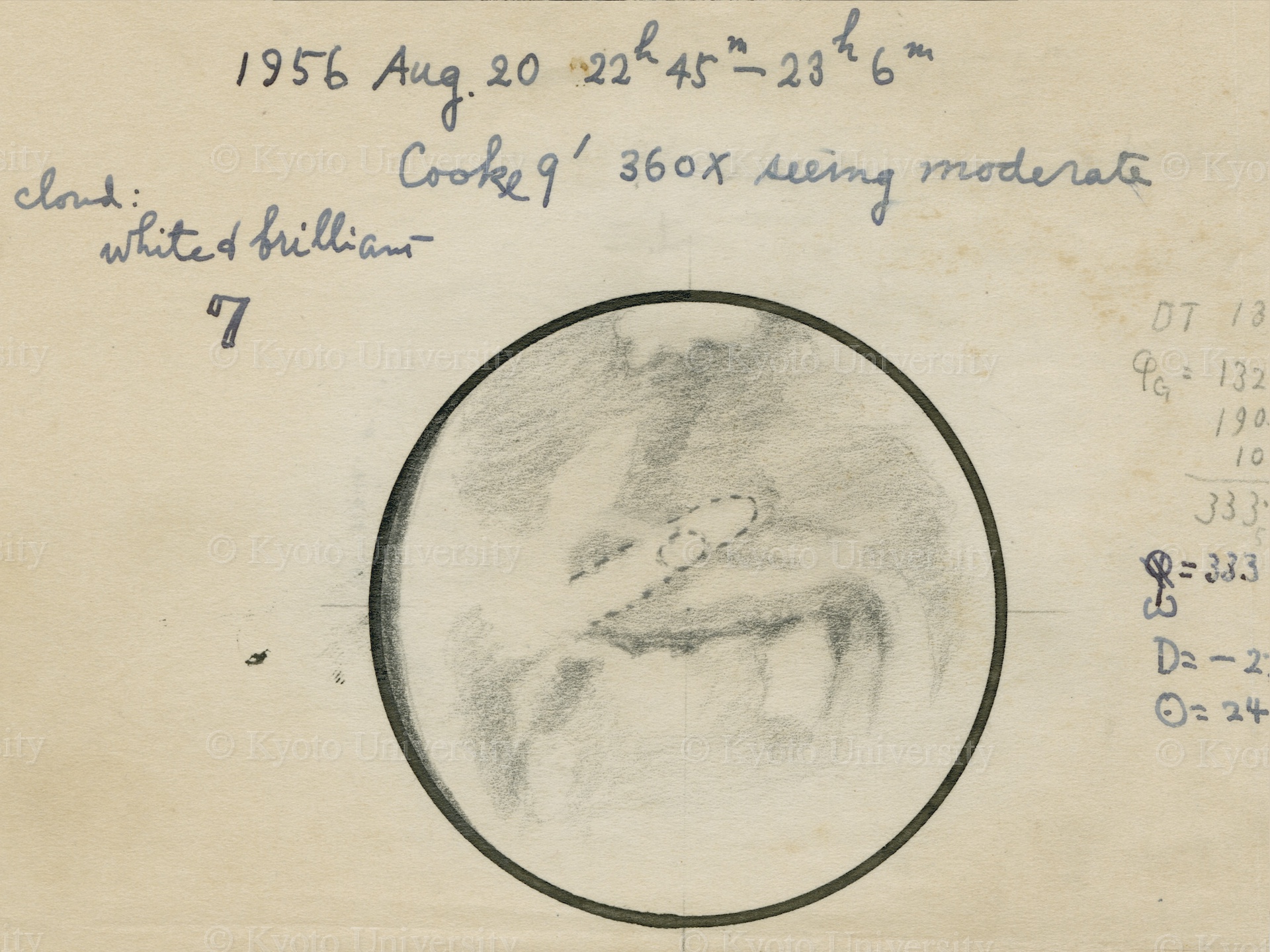 宮本正太郎資料 : 火星スケッチ, 1955-1976, RRA MSS 2008/1 / 01-06.